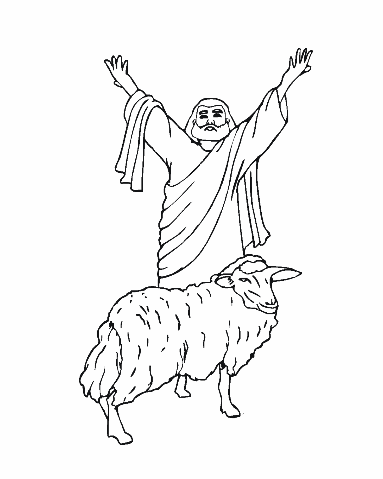 clip art jesus holding a lamb - photo #41