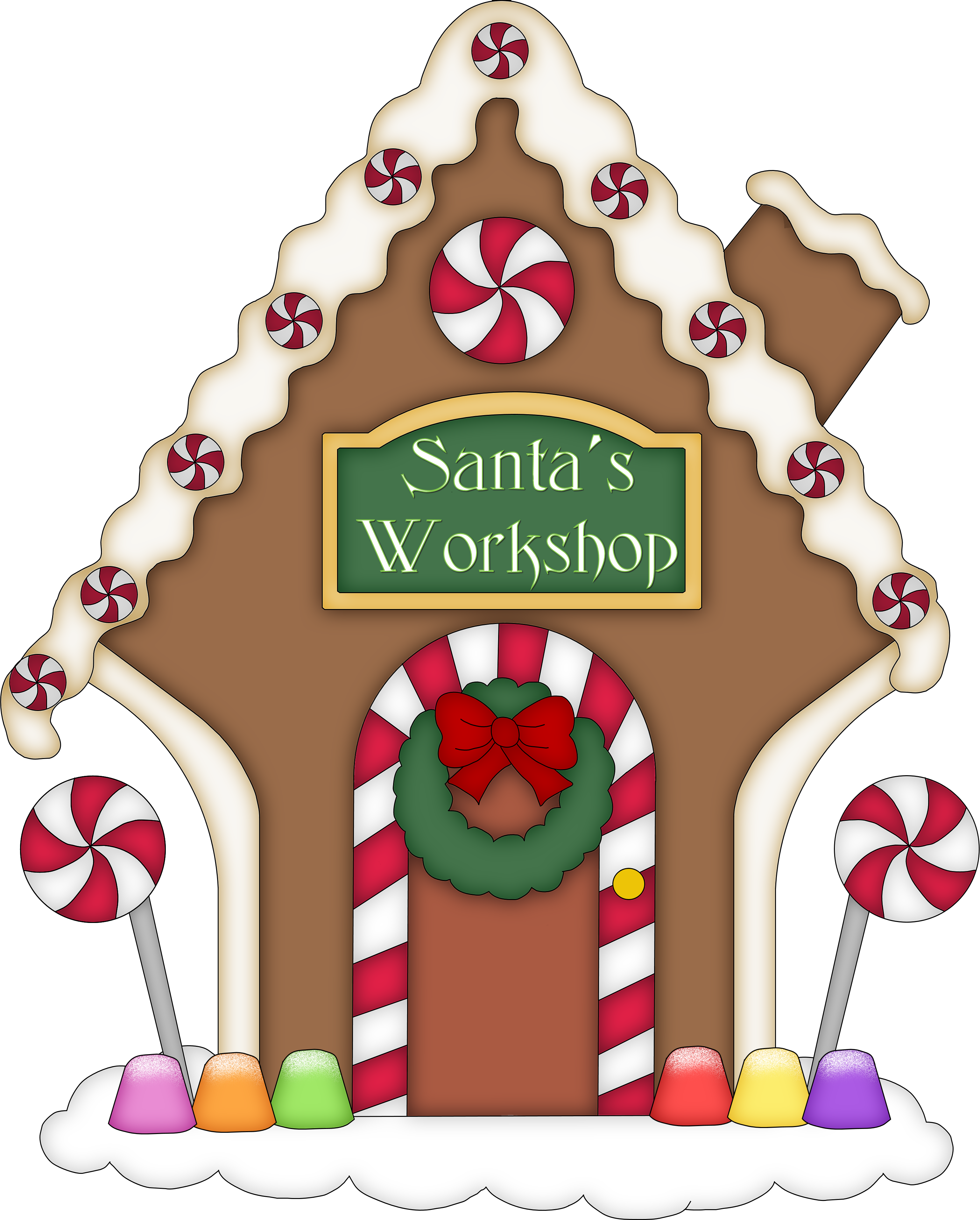 christmas clip art gingerbread house - photo #14