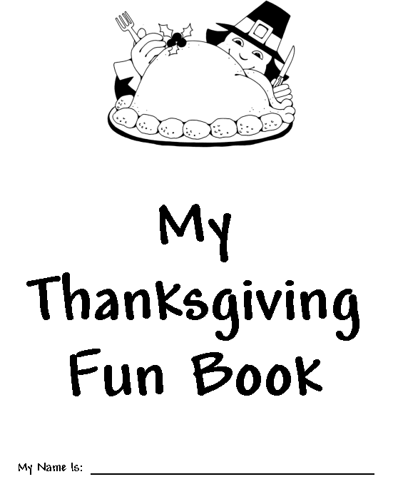 Pilgrim Dinner - My Thanksgiving Fun Book