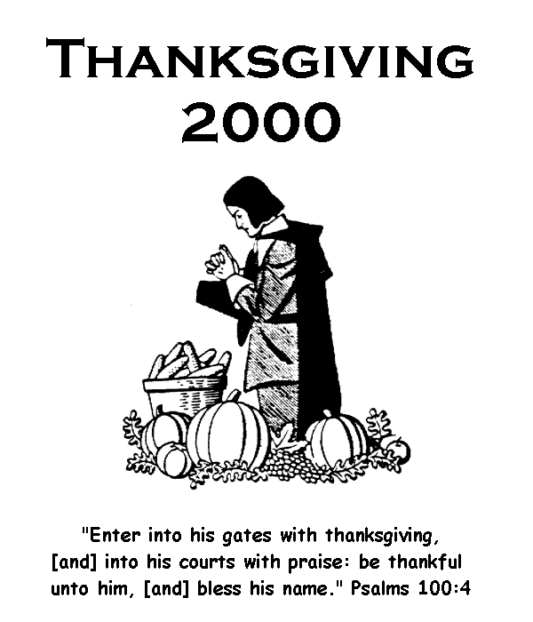 Pilgrim Prayer - Thanksgiving 2000