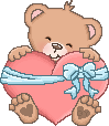 valentine's day heart bear