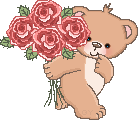 Valentine's Day Flower Bear