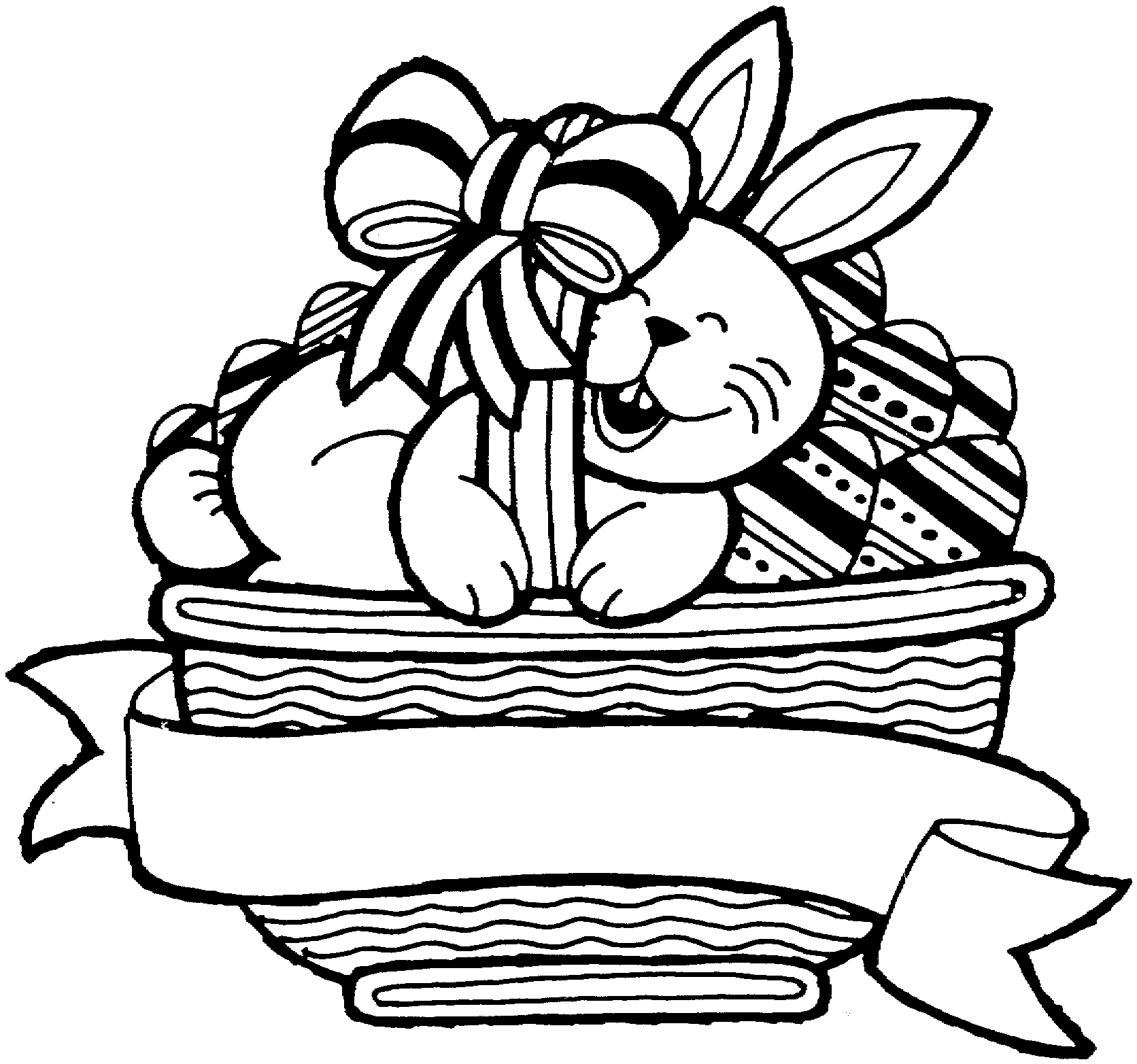 Easter Bunny Coloring Printble Free