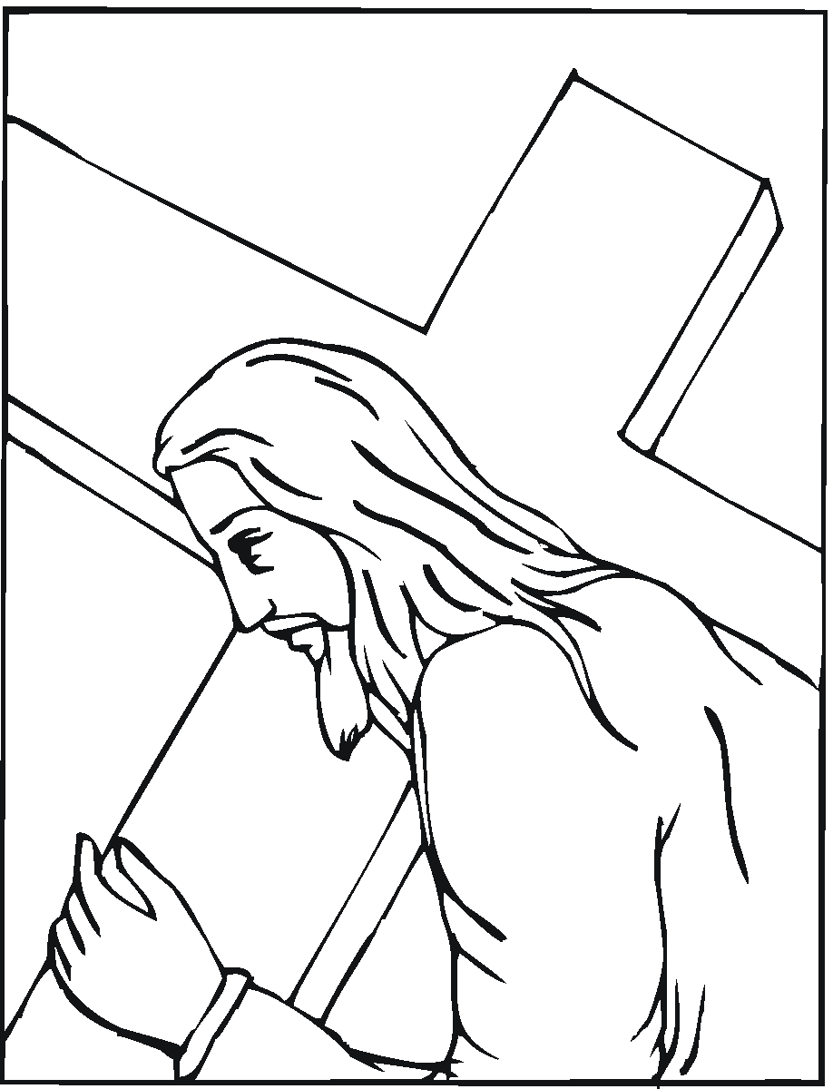 Jesus Easter Coloring Printble Free